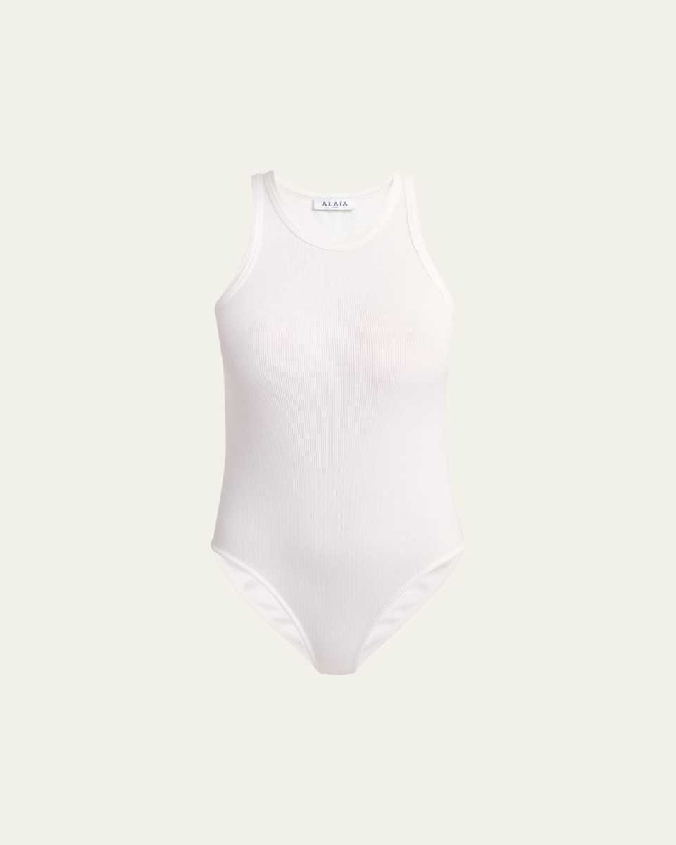 Ribbed Sleeveless Bodysuit